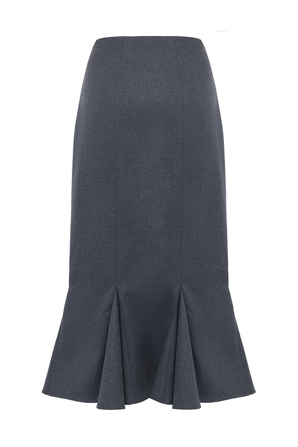 Юбка с клиньями в цвете Серый по цене 17 000 ₽ | WITHOUTFAIL.RU