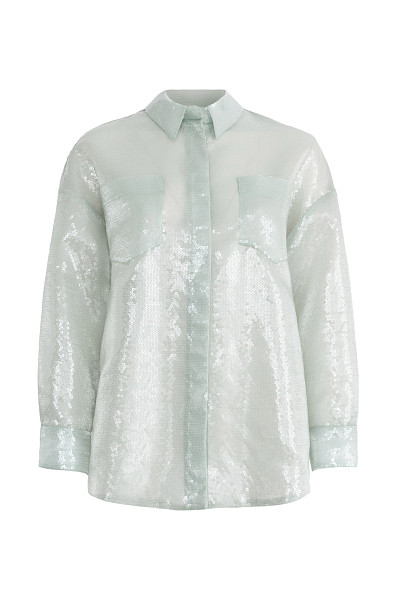 Рубашка с пайетками