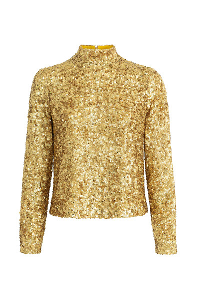 Водолазка с пайетками