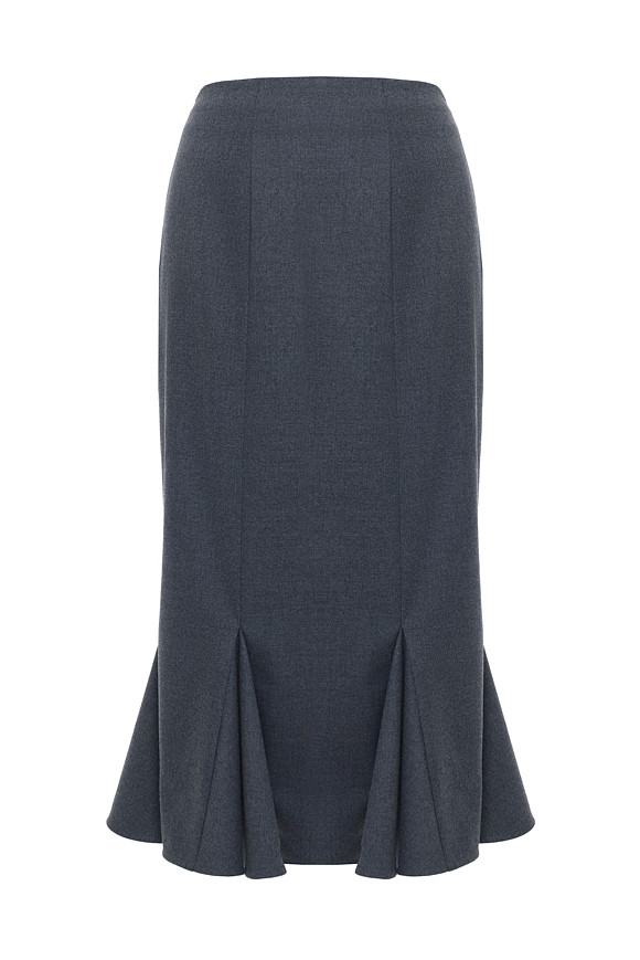 Юбка с клиньями в цвете Серый по цене 17 000 ₽ | WITHOUTFAIL.RU