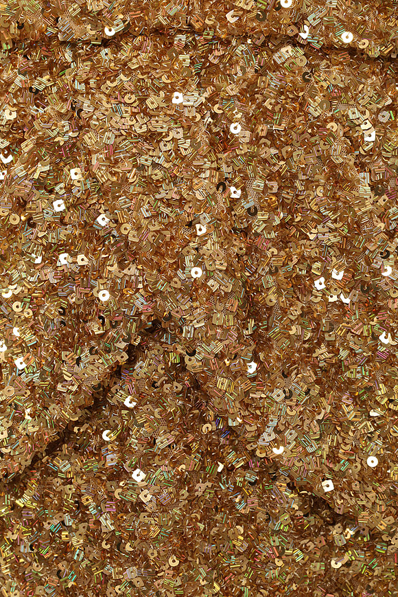 Платье с баской с пайетками в цвете Золотой по цене 40 000 ₽ | WITHOUTFAIL.RU