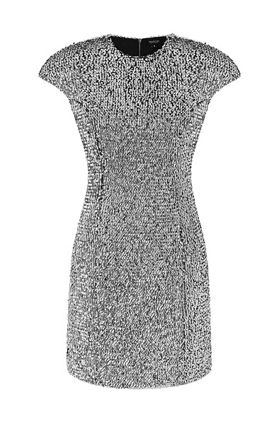 Платье шифоновое с пайетками