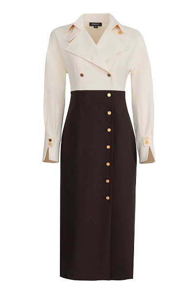 Платье комбинированное